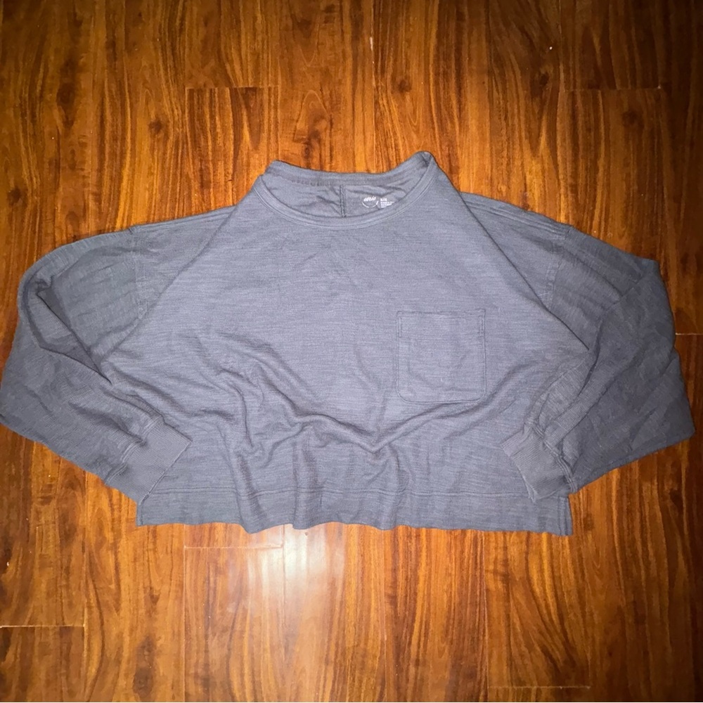 Aerie Charcoal Long Sleeve Top
